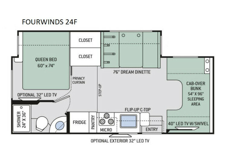 2024 THOR MOTOR COACH FOURWINDS 24F*23